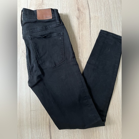 Madewell 9” Skinny High Rise Black Jeans Size 26 - Picture 2 of 5